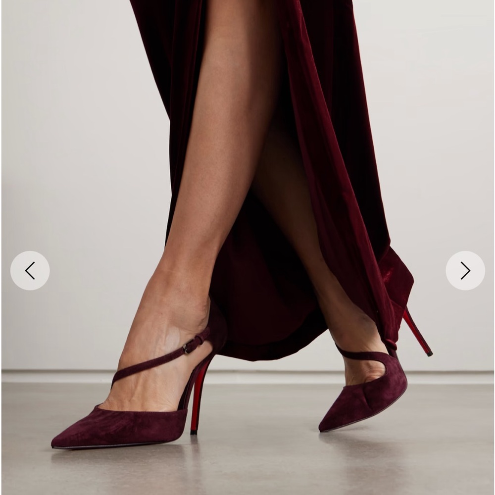 Christian Louboutin Miss Ziggyta 100 Suede Pumps